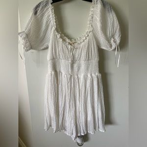 Altar’d State White Dress/Romper (S)